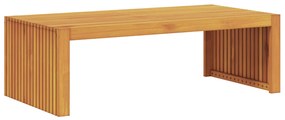 Kerti Kávéasztal 110x55x35 cm Tömör Fa Akác