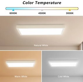 Brilagi - FRAME SMART fényerőszabályozható LED lámpatest 30W/230V fehér IP44 + távirányító