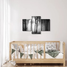 Kép - Farkas a sötét erdőben (90x60 cm)