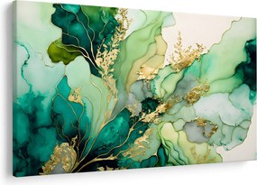 Kép - Zöld absztrakció (90x60 cm)