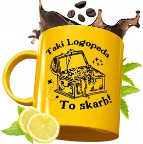 Prémium Arany Bögre Logopédusnak Ajándék Nyomtatott Fotóval