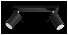 Fekete spotlámpa 8x30 cm Etna – Sollux