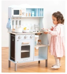 New Classic Toys - Fa konyha kiegészítőkkel világoskék