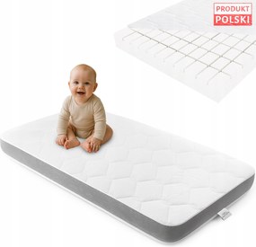 60x120-as prémium habszivacs kétoldalas kiságy matrac H2 H3 antiallergén