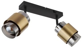 Globo 15560-2 - Spotlámpa MILLEY 2xE27/40W/230V fekete/réz