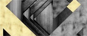 Kép - Texturált formák (120x50 cm)