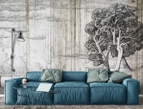 Fotótapéta - Fa - régi papír (152,5x104 cm)