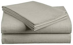 Pamut lepedő SLUB 140x240 cm szürke-zöld, 100% pamut Méret: 140 x 240 cm
