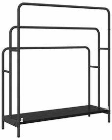 Ruhaszárító polcokkal Musta tammi 90 x 30 x 100.5 cm Faanyag