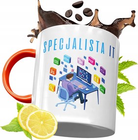 Narancssárga Bögre Informatikus Fejlesztőknek, fényképes nyomtatással