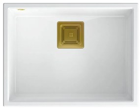 gránit mosogató DAVID 50 White