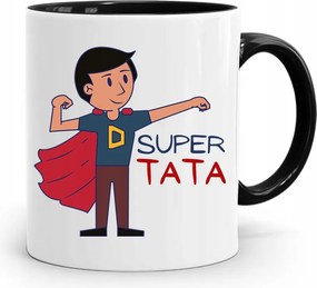 Fekete Bögre Apák Napi Ajándék Szuper Apa nyomott mintával