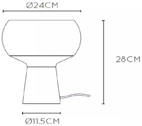 Lucide 05540/01/33 - Asztali lámpa FARRIS 1xE27/25W/230V zöld