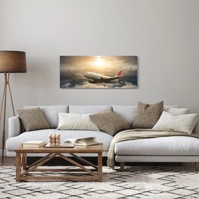 Kép - Repülőgép a felhőkben (120x50 cm)