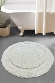 Fürdőszobaszőnyeg 90x90 cm, törtfehér - AFFAI