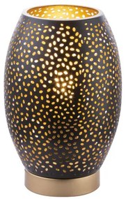 Globo 24002S Asztali lámpa fém fekete-arany színben. Ø150, H:230, exkl. 1xE27 40W 230V