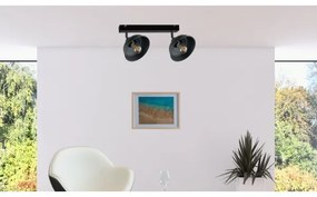 Spotlámpa FAUN 2xE27/60W/230V fekete