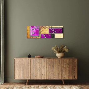 Az absztrakció képe (órával) (90x30 cm)