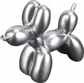 Heepdd Balonkutya figura, gyanta dekoráció, ezüst, 7,5x9 cm