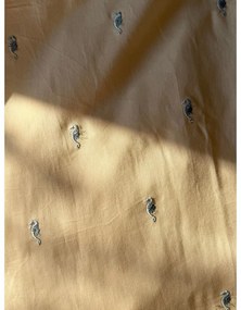 Világossárga bio pamut gyerek ágyneműhuzat babaágyhoz 70x100 cm Sea Garden – Cam Cam Copenhagen