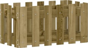 vidaXL impregnált fenyőfa növénytartó léces kialakítással 60x30x30 cm