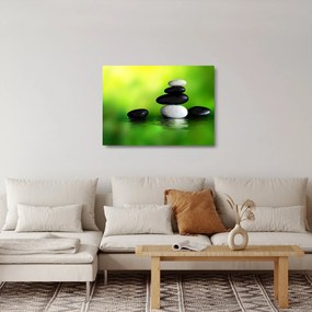 Kép - Kövek a kikapcsolódásra (üvegen) (70x50 cm)