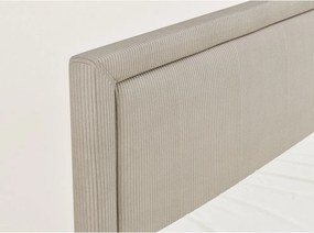 Bézs ágyneműtartós boxspring ágy 160x200 cm Fresco – Maison de Rêve