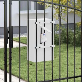 postaláda Fehér 30 x 23 x 55 cm Acél