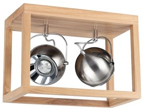 Spot-Light 5227274 - LED mennyezeti lámpa ROY 2xGU10/5W/230V matt tölgy