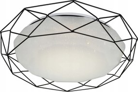Kerek plafon Candellux 43 x 43 cm fehér, fekete