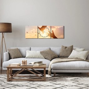 Kép - Galamb, repülj! (órával) (90x30 cm)