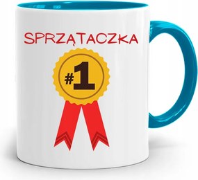 Takarítónőnek Kék Bögre Születésnapi Ajándék fényképes nyomtatással