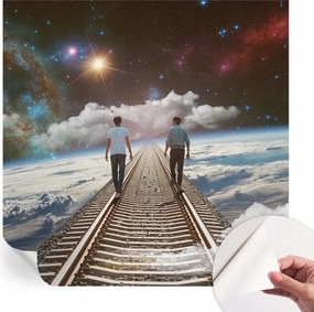 Öntapadós fotótapéta Falra 3D Loft Űrtúra 250x250 cm