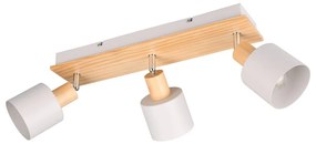 Fehér-natúr színű spotlámpa ø 9 cm Shanti – Trio