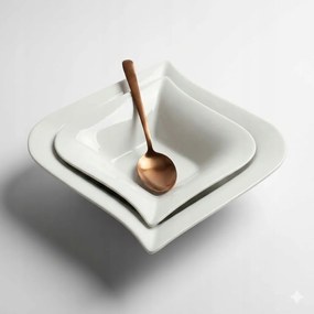 Saláta tálaló Porcelán fehér Lubiana Opera 14 cm 6db