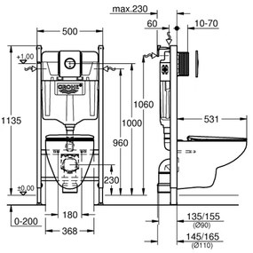 GROHE 39900000 - SOLIDO 6 az 1-ben szett 1,13 m kerámia/fehér