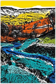 Poszterek 80x120 Hegyi táj Tájkép