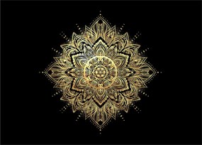 Kép - Mandala gazdagság (üvegen) (70x50 cm)