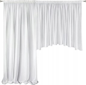 Függöny szett fátyol 400X145,200X245 cm szalag