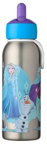 Ezüstszínű rozsdamentes acél gyerek ivópalack 350 ml Frozen 2 – Mepal