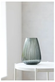 Kusintha szürke üveg váza, magasság 22 cm - Bitz