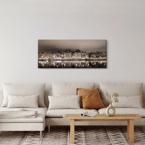 Egy város képe a félhomályban (120x50 cm)
