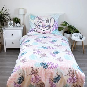 Disney Lilo és Stitch, A csillagkutya Leaves ágyneműhuzat 140×200cm, 70×90 cm