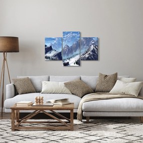Kép - Festett hegyek (90x60 cm)