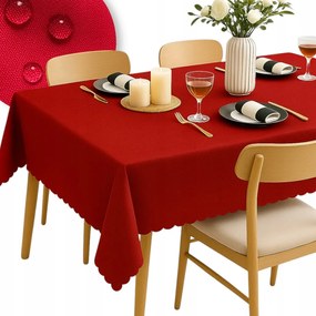 Abrosz Foltálló sima Piros 140x200 karácsonyi asztalra