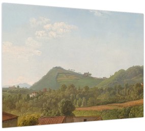 Üveg kép - Simon Denis,  View Near Naples, reprodukciók (70x50 cm)