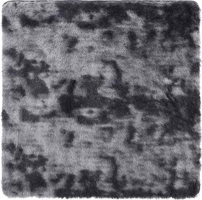 vidaXL sötétszürke hosszú szálú NAVARRA bozontos szőnyeg 120x120 cm