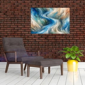 Kép - Absztrakt áramlat (90x60 cm)