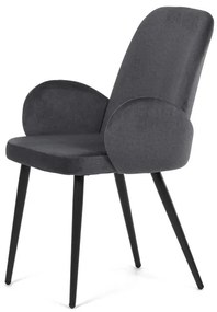 Szürke Bársony Étkezőszék. DCL-X7129 GREY2