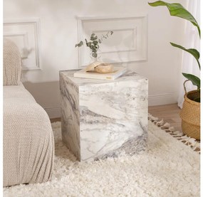 Kisasztal KUP 50x45 cm márvány dekoráció